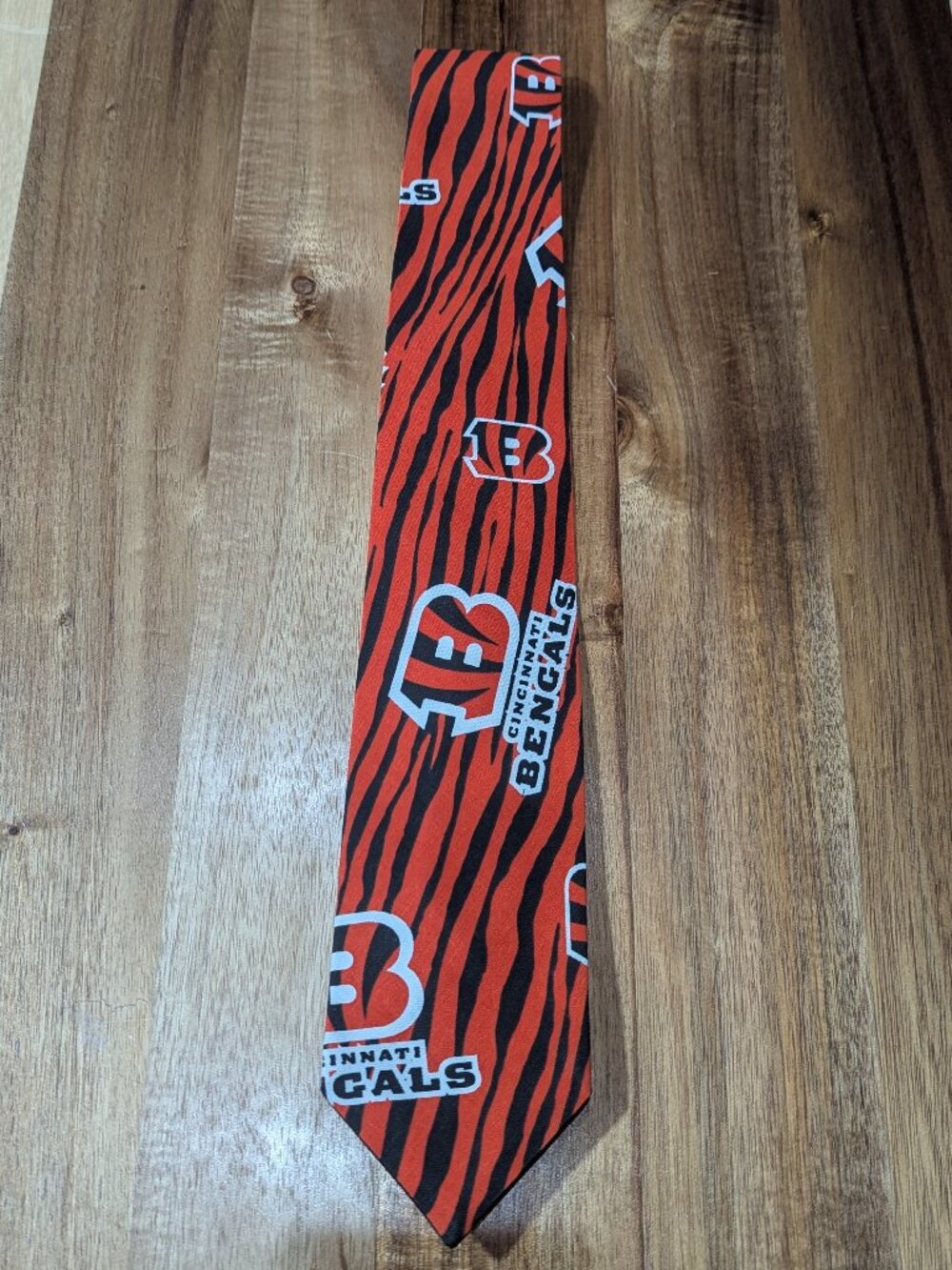 Cincinnati Bengals Men's Neck Tie. Custom handmade. New